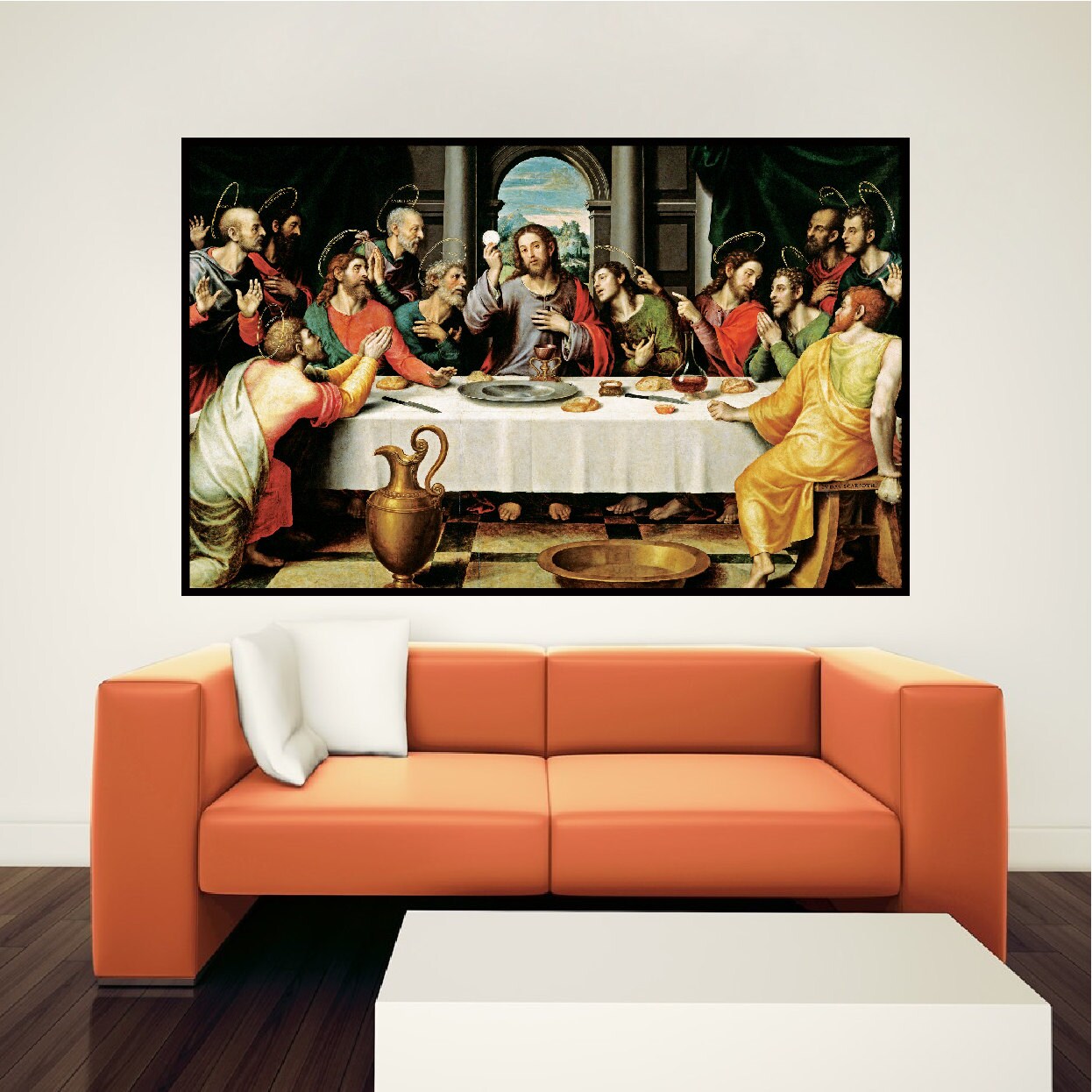 Last Supper Large Wall Decal Mural Last Supper Wallpaper