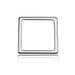 Charm/Connector Square Silver 925