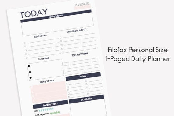 personal daily planners