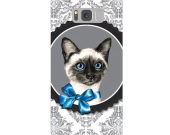 Siamese cat mobile case, kitten flexible phone case, cat flexi iPhone case, soft kitten iphone case, siamese cat mobile case, cat device