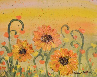 DIY Canvas Painting Kit for All Ages - Sunflowers