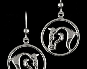 Sedona Horse Earrings, Horse Head Earrings, Noble Horse Earrings, Equestrian Earrings, Horse Jewelry, Horse Head Jewelry