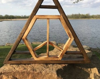 Hippie peace display Shelf
