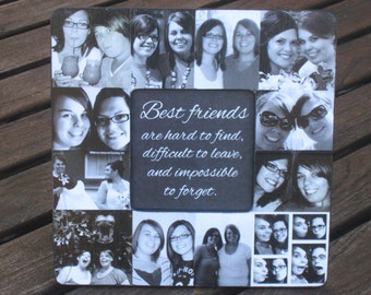 best friends collage frame personalized sister gift unique