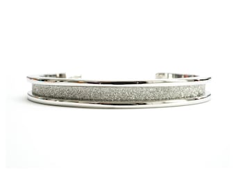 Hair Tie Bracelet, Hair Tie Bracelet Holder - Glitz Design Silver