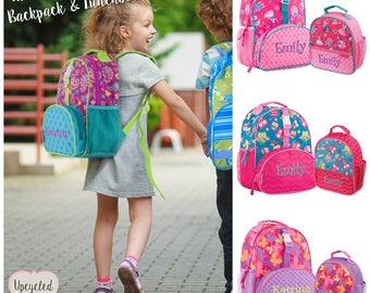 toddler backpack, girls backpack, backpack set, mini backpack, toddler backpacks, school backpack, stephen joseph, backpack, lunchbox