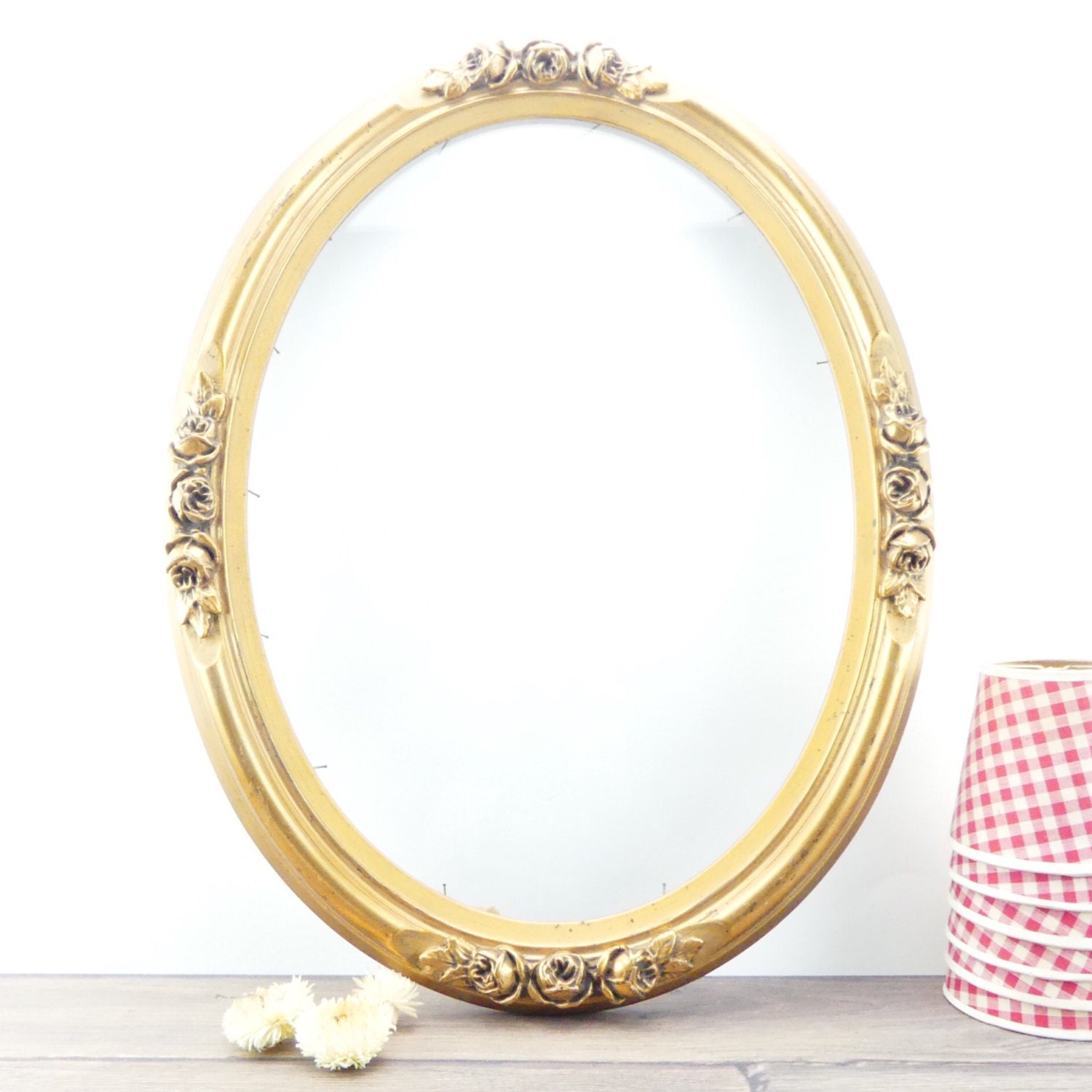 Oval Frame Gilded Wood Antique Wooden Frame Frame With Flowers   Il Fullxfull.1122002070 Egoe 