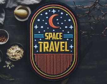Space Travel Patch | Sew On | Embroidered | Patches for Jackets | 2.75" (Free Shipping US)
