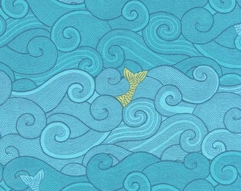 Michael Miller - Into the Deep Collection - Surf Side in Aqua