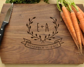 Personalized Cutting Board - Engraved Cutting Board, Custom Cutting Board, Wedding Gift, Housewarming Gift, Anniversary Gift, Engagement