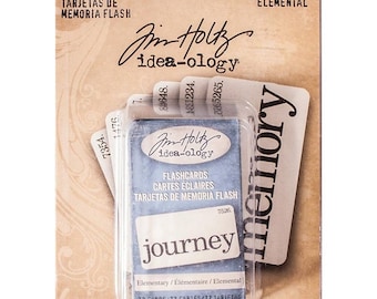 Tim Holtz Idea-ology Flash Cards ELEMENTARY