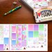Pastel Butterfly Planner Stickers, Weekly Kit, Vertical Planner Stickers