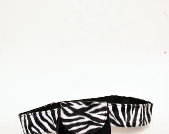 Zebra Print Belt Purse