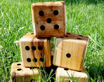 DICE ONLY! Yardzee, Farkle, Lawn Dice, Yard Game, Yard dice, Lawn Game, Wedding Reception Game, Outdoor Wedding, family game, outdoor game,