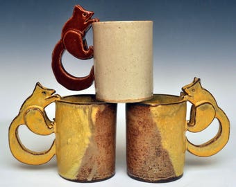 Handmade Squirrel Mug