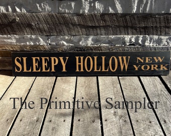 Sleepy Hollow NY, Sign Sleepy Hollow, Sleepy Hollow Decor, NY, New York, Headless Horseman,Washington Irving, Sleepy Hollow NY, Halloween