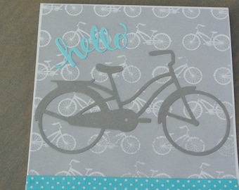 Vintage Bicycle Greeting Card