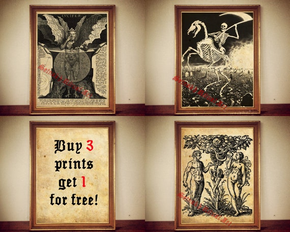 Print Occult Occult art Occult poster art print occult