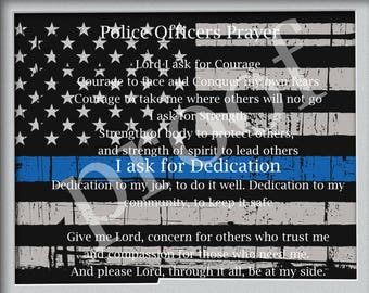 Police prayer | Etsy