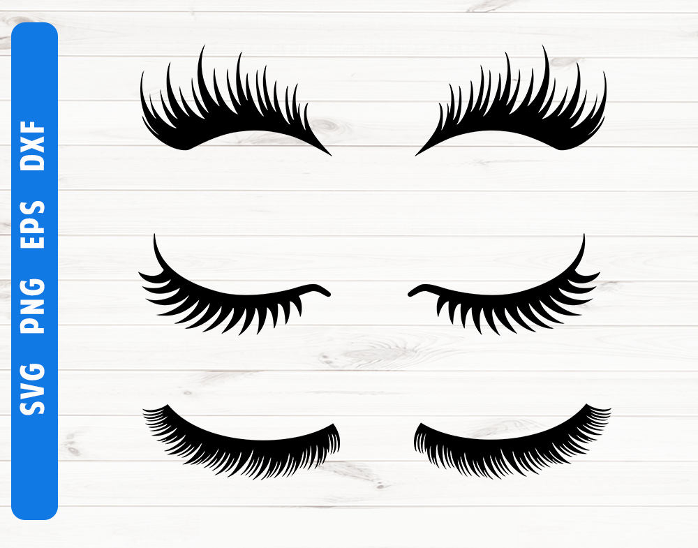 Lashes SVG Lashes sign Lashes clipart Cricut Silhouette