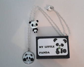 Panda necklace and gift box