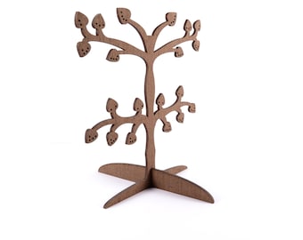 Wooden Jewelry Tree / Earring Holder / Jewelry Stand / Jewelry Organizer