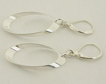 Sterling Silver Earrings Lever Back Earrings 30