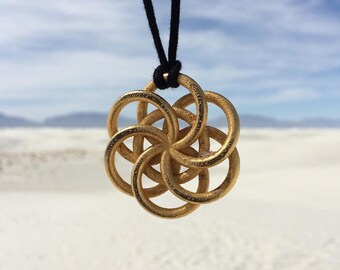 Large Woven Seed of Life Pendant