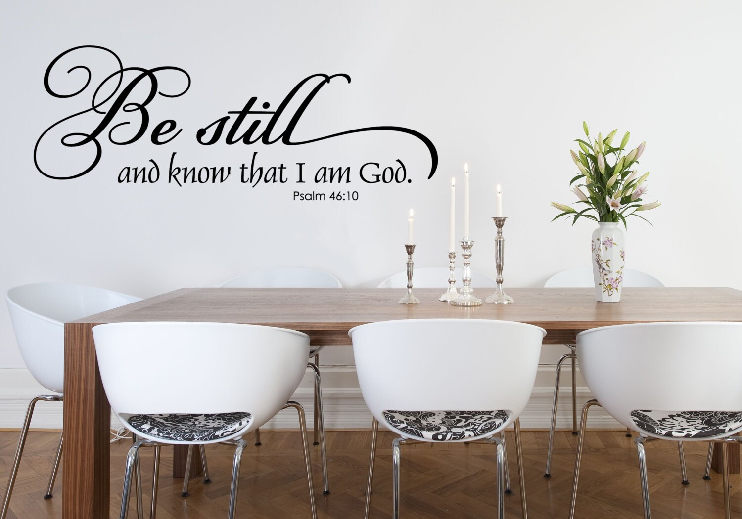 wall decal dining room scripture