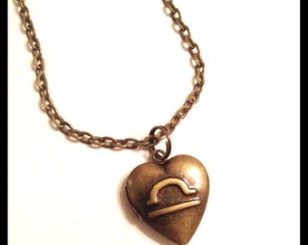Omega or Libra Horoscope Symbol, Alice in Wonderland, American McGee's Alice Madness Returns Inspired, Silver or Brass tone