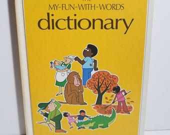 Vintage The My Fun With Words Dictionary Book 1 A-K Kids Childrens Homeschool
