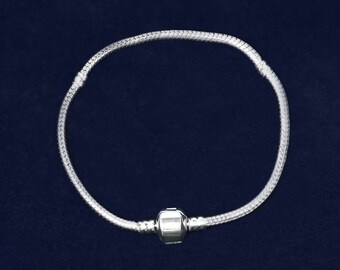 7.5 in Silver Chunky Charm Bracelets (RE-JPART-B-47B)
