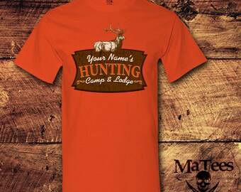 Personalized, Personalized Gift, Men's Personalized, Hunting Lodge Decor, Hunting, Hunting Gifts, Hunting Decor, Deer Hunting, T-Shirt, Tee