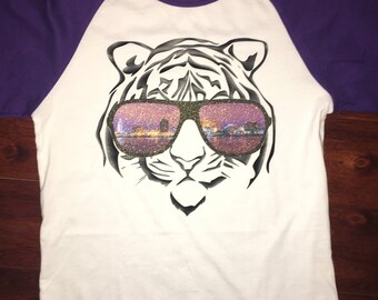 Baton Rouge LSU Tiger Sunglasses Baseball Raglan