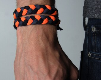Braided Bracelet, Wrap Bracelet, Bracelet for Men, Bracelet Men, Boyfriend Gift, Gift for Men, Mens Bracelet, Husband Gift, Gift for Husband