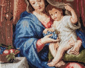 Gobelin tapestry Madonna and child