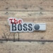 The Boss Key Fob Snaptab Keychain Machine Embroidery Design