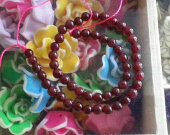 yarn 46 beads 4 mm in diameter, hole 1 mm