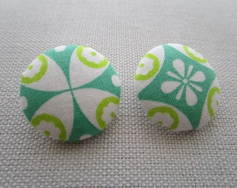Green Morocco Shank Buttons 29mm