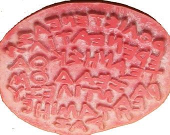 Random Texture Design Stamping Tool for Polymer Ceramic PMC Clays & Textile Design - Random Letters