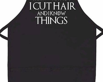 Game of Thrones inspired hair dresser apron/tyrion lanister/hair stylist/apron/GOT/work apron/wedding gift/mom/beautician