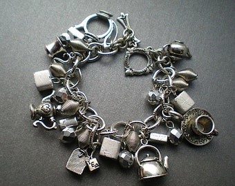 Tea time - charm bracelet