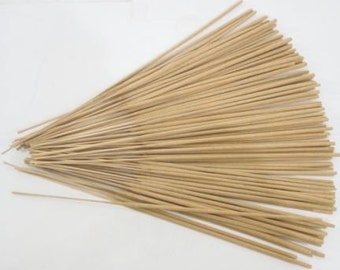 Bulk UNSCENTED INCENSE Sticks Natural Uncolored 11" Punks Choose Quantity 100 Stems Pieces Wholesale Lots DIY add Perfume Oils to Scent