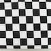 CHECKERED FLAG FABRIC - 2 Sizes, Racing checks, yardage, half or full yards, nas car, white and black checkerboard print cotton 45" wide