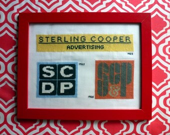 Mad Men cross stitch pattern Sterling Cooper logo