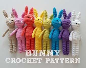 Crochet Rabbit Pattern, Amigurumi Bunny Pattern, Crochet Bunny Pattern - PDF File only, NOT Finished Product