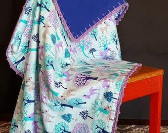 Cozy Flannel and Crochet Baby Blanket