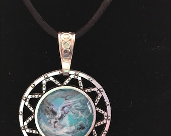 Handmade, one of a kind, unique, jewelry design, pendant, necklace, wearable art