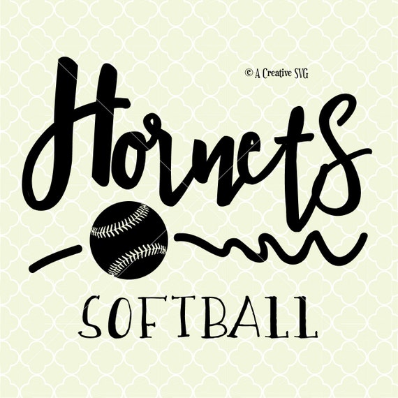 Download Hornets Softball SVG DXF Files for Cricut Design Silhouette