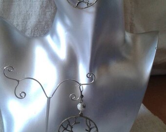 Earrings "ears"bronze tree"